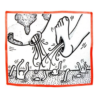 Keith Haring Against All Odds Lithograph 1990 For Sale