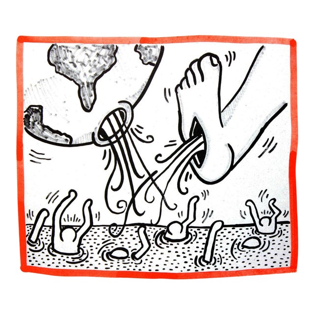 Keith Haring Against All Odds Lithograph 1990 For Sale