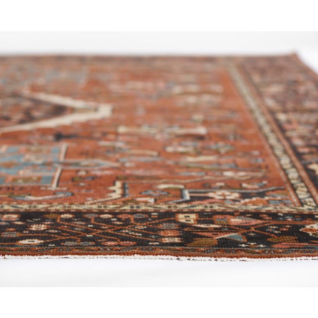 Momeni Karajeh Red Hand Knotted Area Rug 5' X 8' For Sale In Atlanta - Image 6 of 9