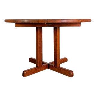 Mid-Century Modern Extendable Dining Table in Teak, 1960 For Sale