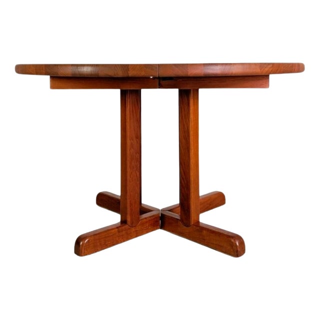 Mid-Century Modern Extendable Dining Table in Teak, 1960 For Sale