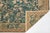 Vintage French Aubusson Handcrafted Wool Rug in Green With a Foliage Design For Sale - Image 4 of 11