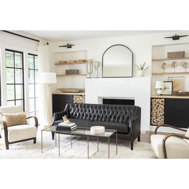 Add elegance and ambiance to your home with the Fisher Floor Lamp. With a gold-leaf finished body and a natural alabaster...