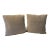 Pair of Rosemary Hallgarten Double Weave Alpaca Boucle, Color - Oatmeal Decorative Pillows 20" Square For Sale