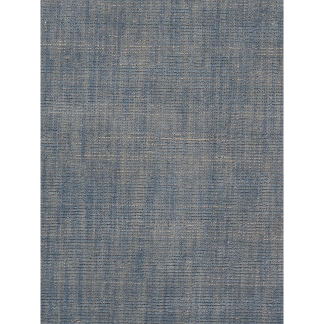 Simplicity Blue Contemporary Handwoven Rug 8ft X 10ft For Sale - Image 4 of 12