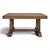 Oak Dining Table with Double Legs, 1940s For Sale - Image 6 of 6