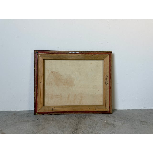 1970s Vintage Lee. Sound Impressionist Landscape Oil Painting on Canvas – Framed For Sale - Image 16 of 16