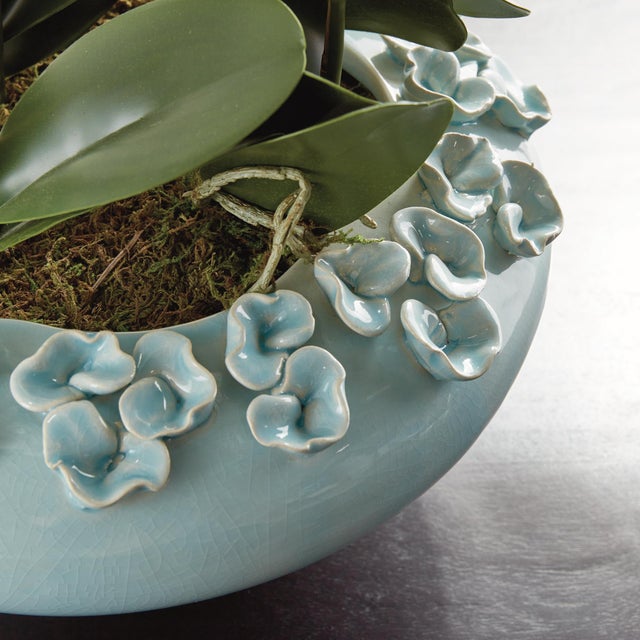 Blue Petite Fleur Decorative Bowl For Sale - Image 8 of 10