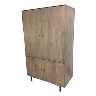 Room & Board Hudson Collection Storage Cabinet, Shell Stained For Sale
