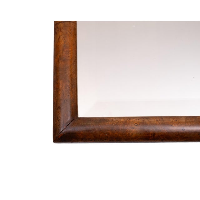 Early 20th Century Antique Dutch Soeze Burl Wood Mirror, 1900 For Sale - Image 5 of 8
