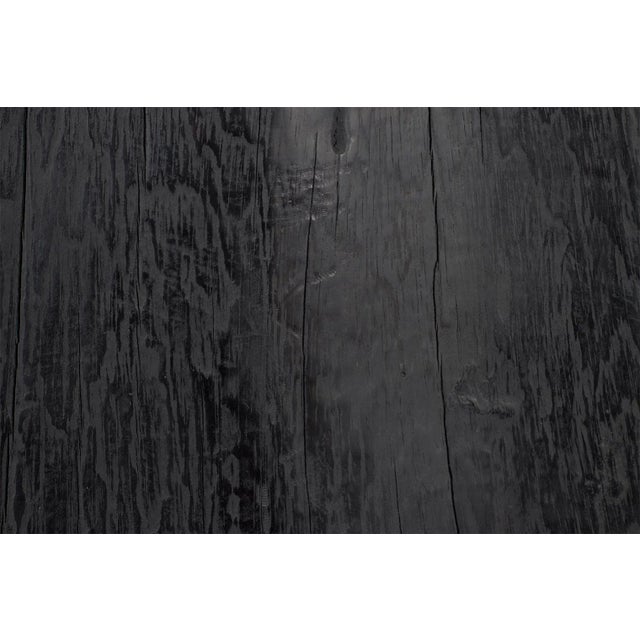 Late 20th Century Ebonized Organic Form Lychee Wood Coffee Table For Sale In Dallas - Image 6 of 8