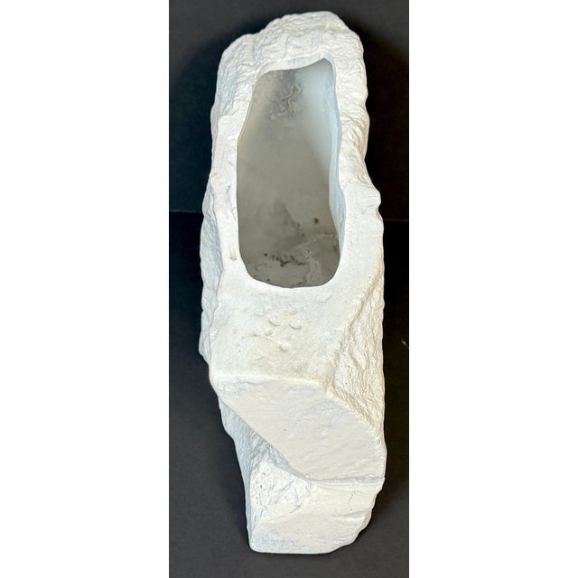 Sirmos Faux Stone Cast Resin Rockwork Sculptural Vase, USA, 1970s For Sale - Image 4 of 11