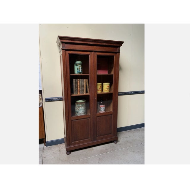 Antique Art Nouveau Bookcase, 1915 For Sale - Image 3 of 9