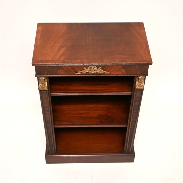 1930s Antique Neoclassical Empire Style Open Bookcase, 1930 For Sale - Image 5 of 10