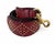 Authentic Christian Dior Lady Dior burgundy studded lambskin leather medium tote featuring signature Cannage stud...