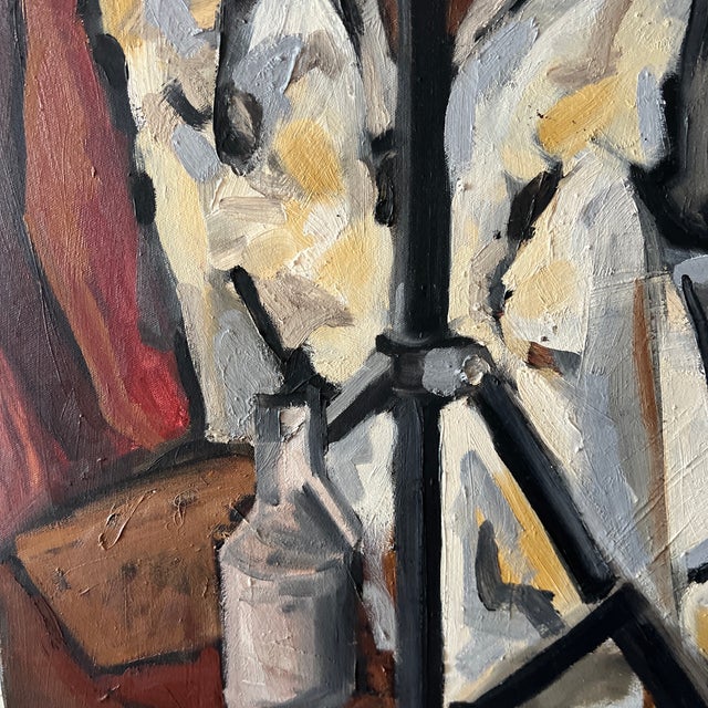 Oil on Canvas Modern Impressionist American Artist Titled Artist’s Dream Unframed Signed Jenna Coleman For Sale - Image 9 of 11