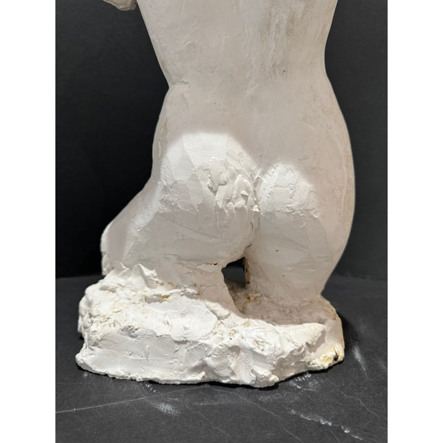 1960s Larry Mohr Signed Figurative Sculpture – Plaster Modern Abstract Nude For Sale - Image 11 of 11