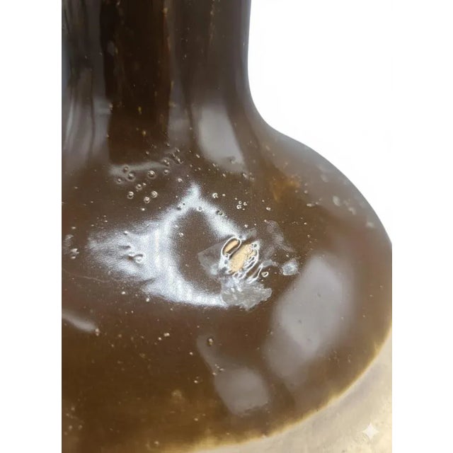 Brown Early Antique Stoneware Whiskey Jug — Gray & Company, Spokane, Washington For Sale - Image 8 of 12