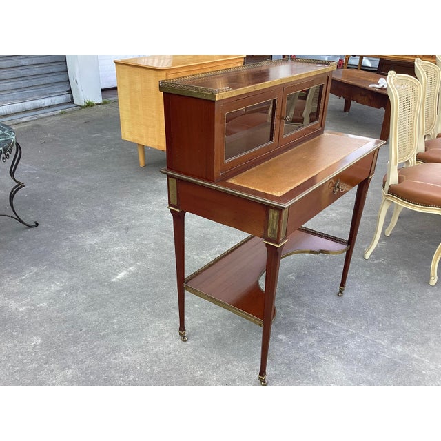 French Louis XVI-Style Writing Table For Sale - Image 10 of 11