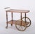 Mid-Century Italian Mahogany and Brass Serving Bar Cart, 1960s For Sale - Image 4 of 18