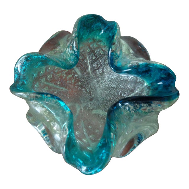 Vintage Mid Century Glass Bowl 1950's For Sale