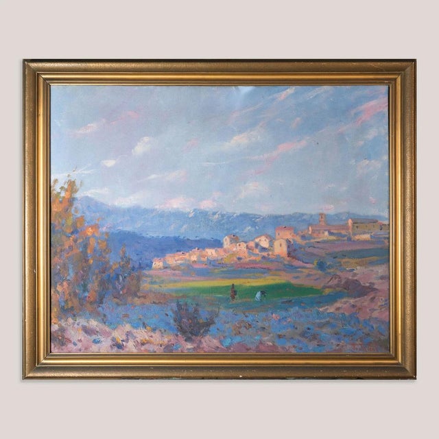 Ramon Trulls Pons, Rural Catalan Landscape, 1950s, Oil on Canvas For Sale - Image 3 of 10