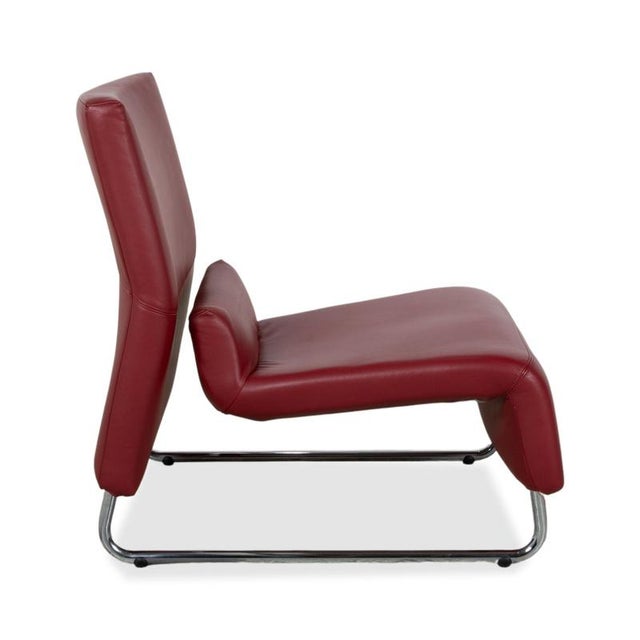 Leather Armchair Red from Koinor For Sale - Image 10 of 14