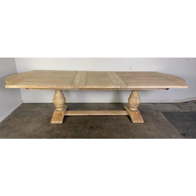 Camel Spanish Style Refractory Table W/ Leaf Extension C. 1930's For Sale - Image 8 of 18