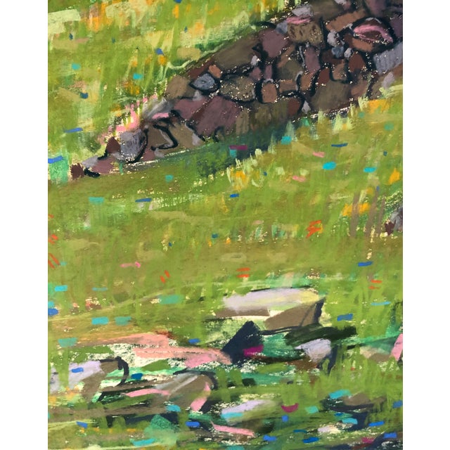 Dennis Leon, Large Abstract Landscape Pastel Drawing Painting San Francisco Artist, Megan #13, 1981 For Sale - Image 4 of 4