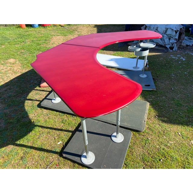 Vintage Herman Miller Office Boomerang Office Desk For Sale In Sacramento - Image 6 of 12