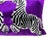 2000 - 2009 Silk Lumbar Cushion Cover With Zebra Design For Sale - Image 5 of 9