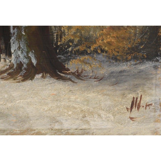 Impressionist Winter on the Farm - Plein Air Landscape For Sale - Image 3 of 7