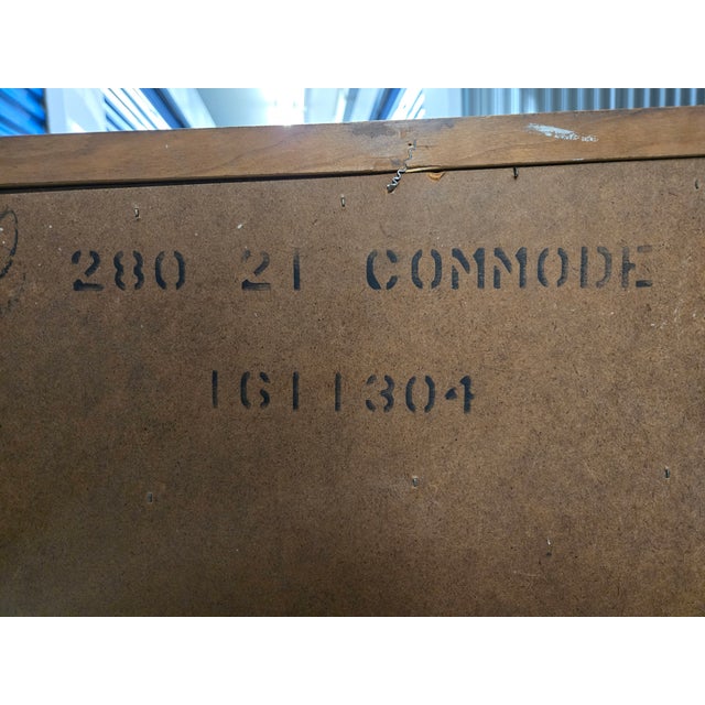 Brown 1960s Walnut Mid-Century Modern Nightstand Attributed to Dixie Furniture Co For Sale - Image 8 of 10