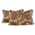 Designer Vicki Payne Free Spirit Crewel Brown & Taupe Block Print Botanical Floral Leaf Pillow Covers- a Pair For Sale In Jacksonville, FL - Image 6 of 8