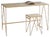 Natural Linoleum Top Desk by &New For Sale