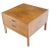 Large Oversize Cube Shape Square 2 Drawers Light Walnut Nightstand Table For Sale - Image 13 of 13
