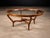 1950s Circular Coffee Table in Caviúna Wood & Glass by Giuseppe Scapinelli, Brazil, 1950s For Sale - Image 5 of 10