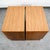1960s Mid Century Modern Nightstands End Side Tables Cane Wood Oak Founders 2 Drawer, Pair For Sale - Image 5 of 12