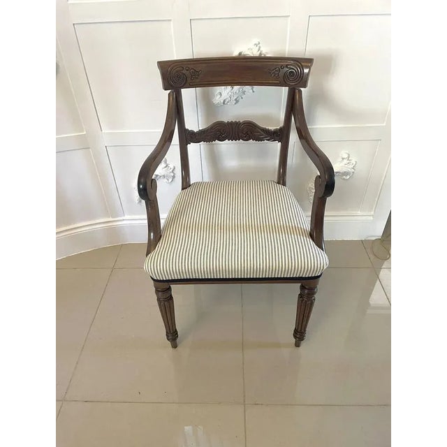 Antique Carved Mahogany Desk Chair For Sale - Image 15 of 15