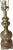 Brass Vintage Stiffel Solid Brass Trophy Urn Table Lamp – Hollywood Regency Style With Pleated Shade For Sale - Image 8 of 11