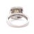 2020s 18ct White Gold Cushion Cut Diamond Halo Ring 1.00ct 6.5g, Size 5.75 For Sale - Image 5 of 9