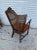 Antique Carved Wood Armchair With Cane Back For Sale - Image 4 of 6