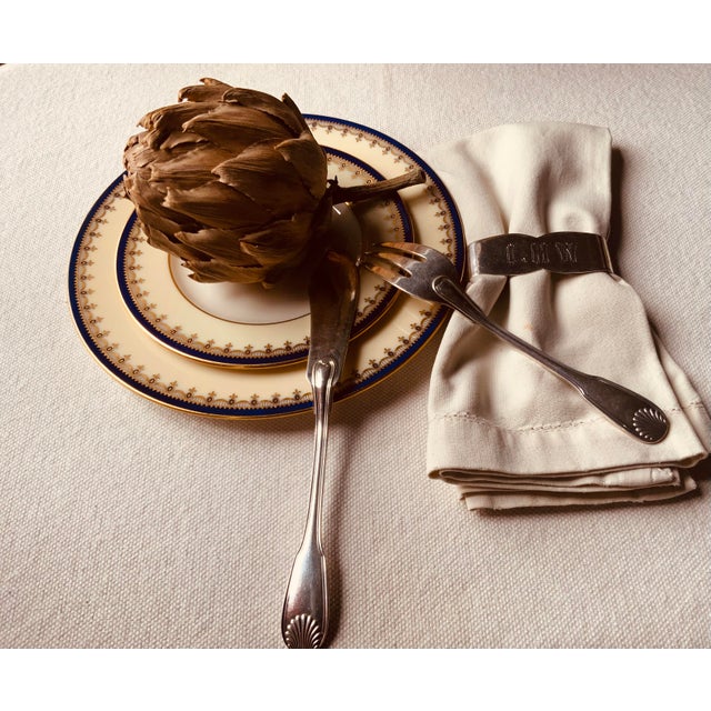 Mid-20th Century Sterling Silver Napkin Rings , a Pair For Sale - Image 13 of 14