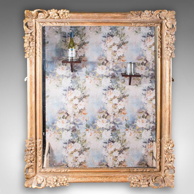 Traditional Large Pair of Antique Wall Mirrors, English, Giltwood, Dressing, Valet, Regency For Sale - Image 3 of 10