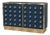 Navy Murano Glass Sphere Dry Bar on Brass Plinth from Justfurnituress SRL For Sale