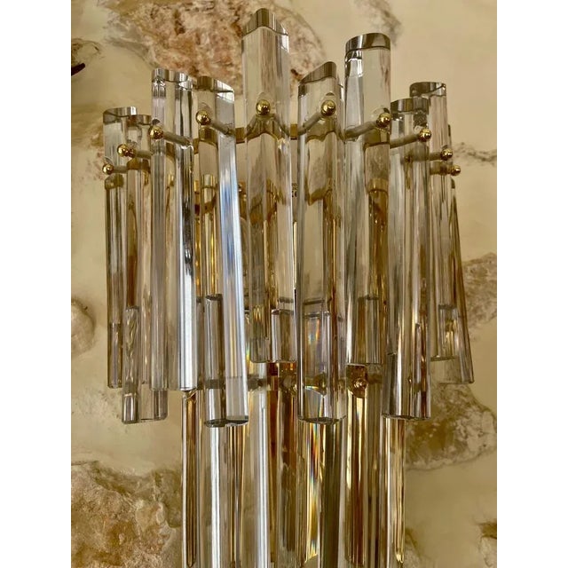 Hollywood Regency Murano Glass Wall Light from Venini, Italy, 1980s For Sale - Image 3 of 8