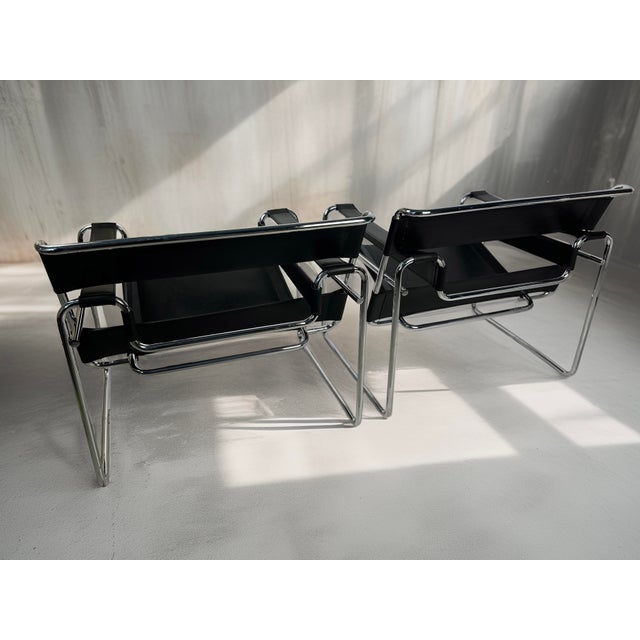 Vintage Wassily Chairs by Marcel Breuer, 1970s, Set of 2 For Sale - Image 13 of 16