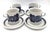 Mid-Century Modern Vintage Arabia Finland Anemone Coffee Cups & Dessert Plates Designed by Ulla Procope, Set of 14 Pieces For Sale - Image 3 of 13