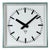 Industrial Square Green Wall Clock from Pragotron, 1980s For Sale