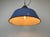 Industrial Blue Enamel and Cast Iron Pendant Light, 1960s For Sale - Image 15 of 16